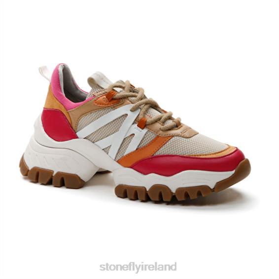 B6RB61 TWIGGY 1 TEXTILE/NAPPA LTH Red/Pink/Brown/Orange Stonefly Women Shoes