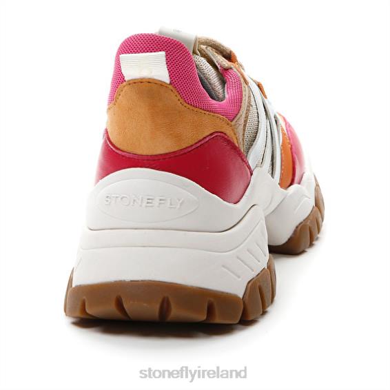 B6RB61 TWIGGY 1 TEXTILE/NAPPA LTH Red/Pink/Brown/Orange Stonefly Women Shoes