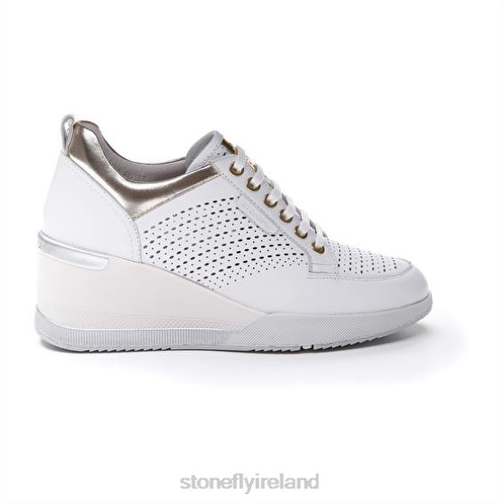 B6RB70 ELLA 3 NAPPA White/Sliver Stonefly Women Shoes
